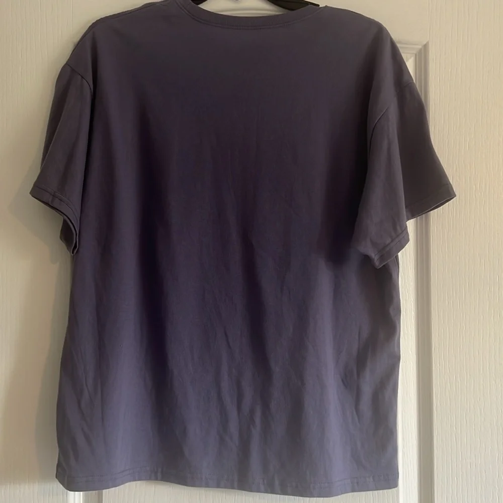 Oversized Sugar Skull short sleeved t-shirt small purple blue dia de los muertos - Picture 2 of 7
